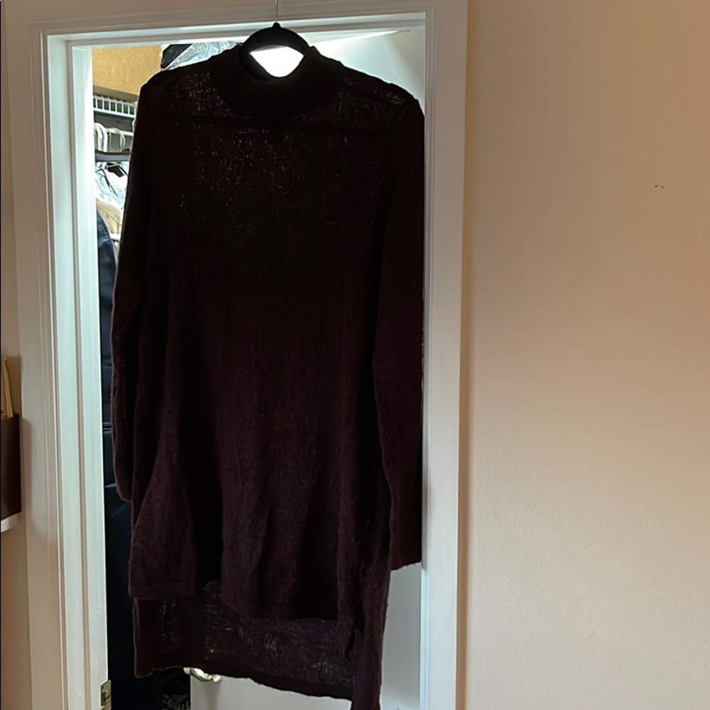 Maroon sweater tunic/ dress